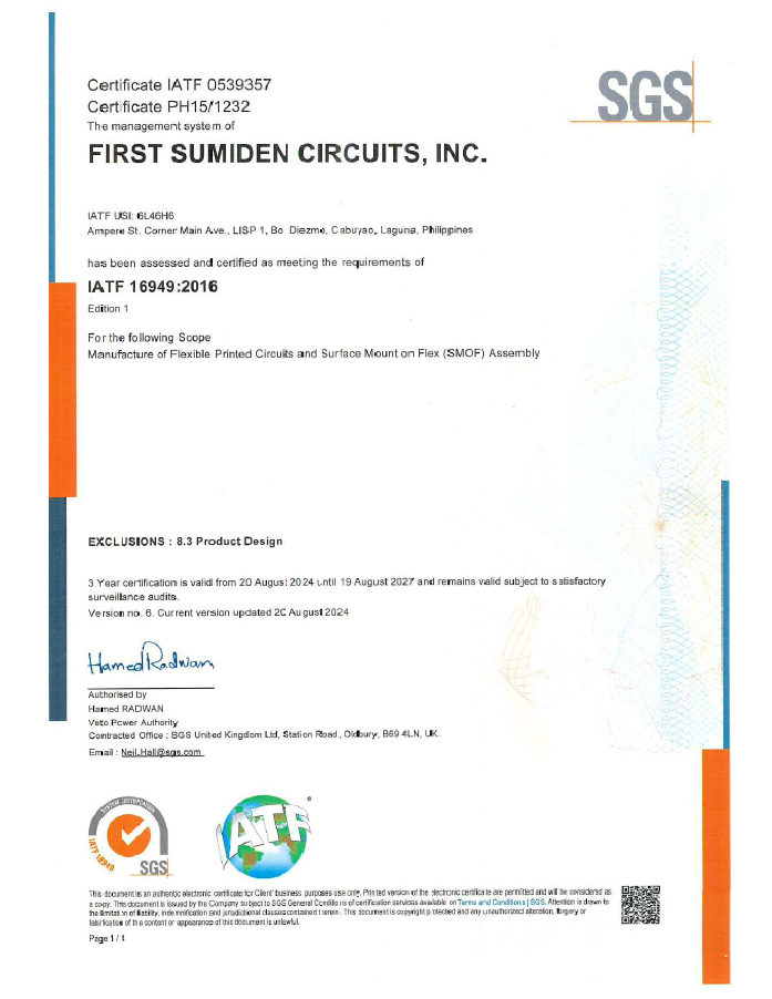 First Sumiden Circuits inc